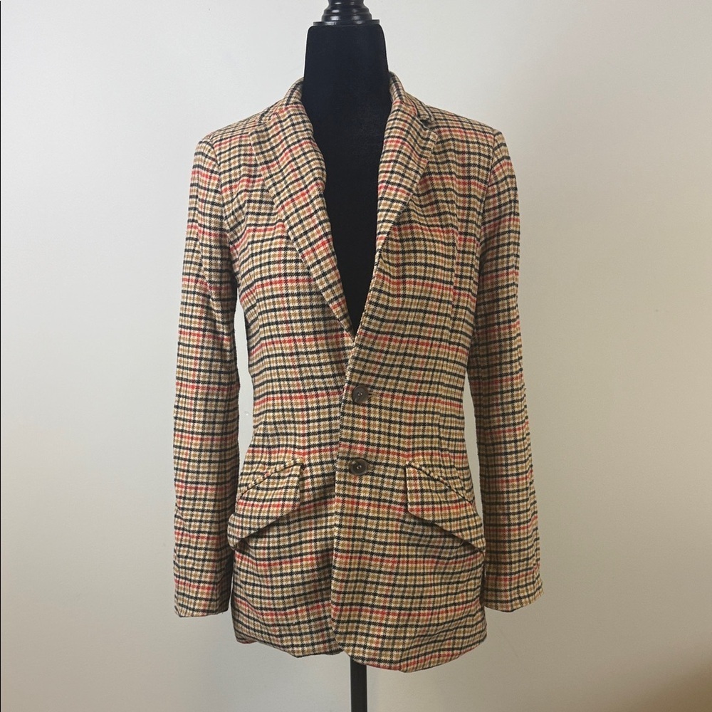 Current/Elliott Multicolor Plaid Fabric